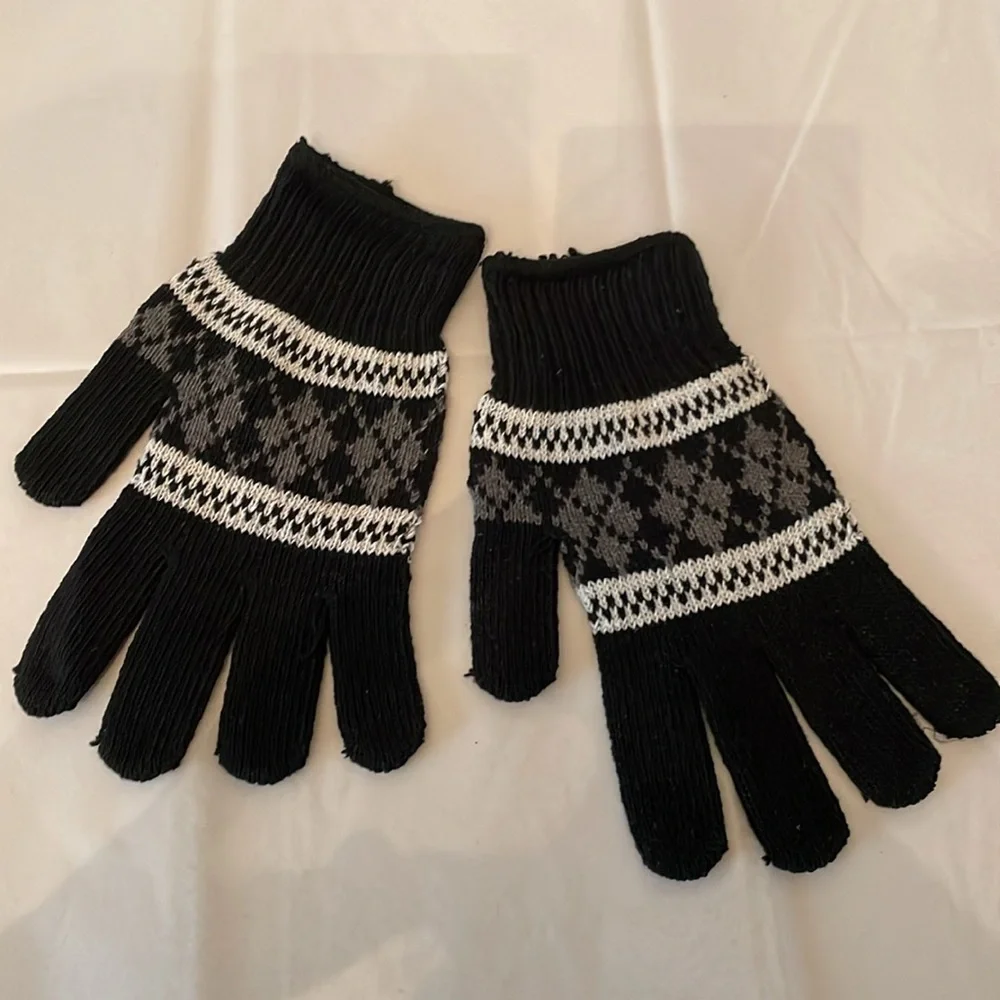 Gloves black and gray‎ lightweight NWOT